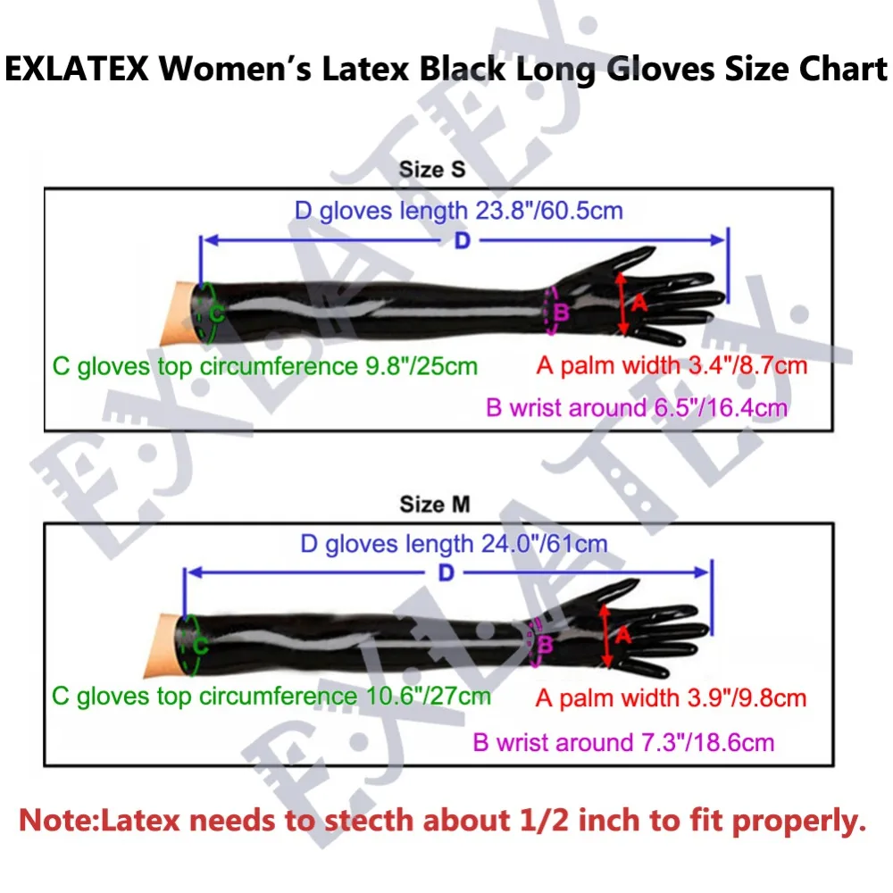 Латексные перчатки черные перчатки без пальцев кожаные перчатки женские резиновые латексные перчатки без пальцев длинные перчатки Фетиш модный костюм 60 см варежки