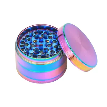 

Hot Cool Dazzle Grinder Beautiful Colours 4 Layers Metal 40 50 52 63 MM Herbal Spice Crusher Hand Muller Smoking Herb Grinder
