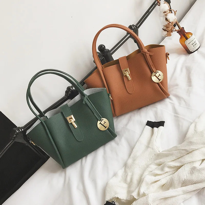 

Female Hand bag Spring new mini mother and daughter bag Simple wings 2 pcs shoulder messenger bag chic bag