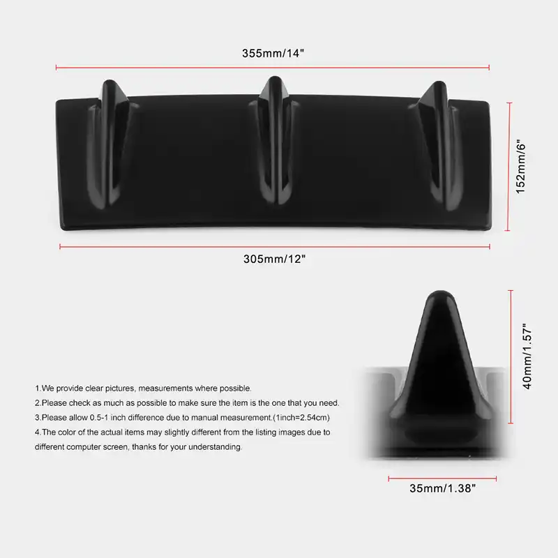 Car Rear Lip Air Diffuser Fin For Volkswagen Vw 07 Eos 2 0 Tf Eos 2 0 Fs Touareg Ptouareg Touran Tuhuan Touareg2 Bumpers Aliexpress