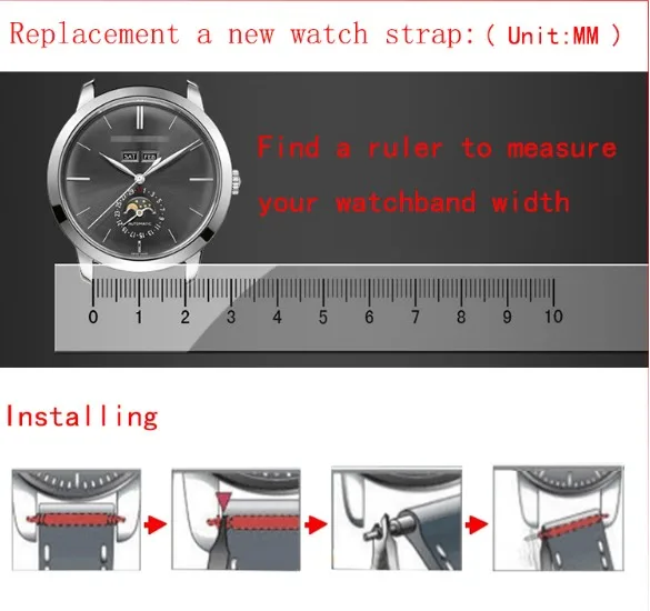 Ремешок для часов ремень для часов Solo W6700255 кожаный ремешок браслет для Для мужчин/Для женщин Bracelets20/22/23/24/25 мм