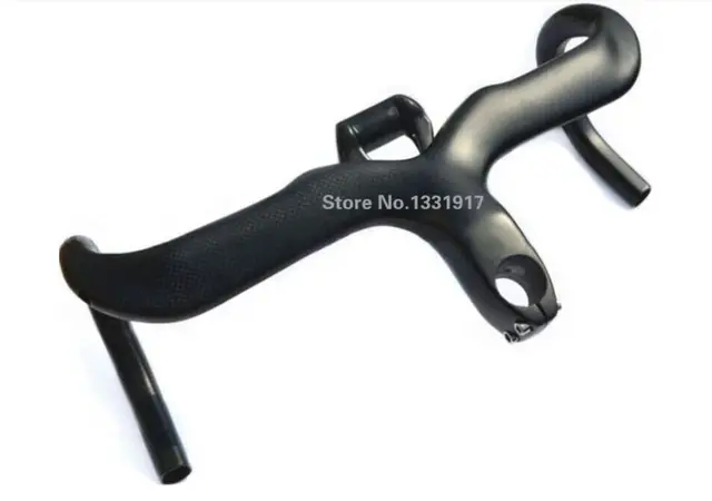 マットブラック自転車ハンドルバーのカーボンファイバーロードバイクサイクリングtバーグリップサッカー90100110120mm