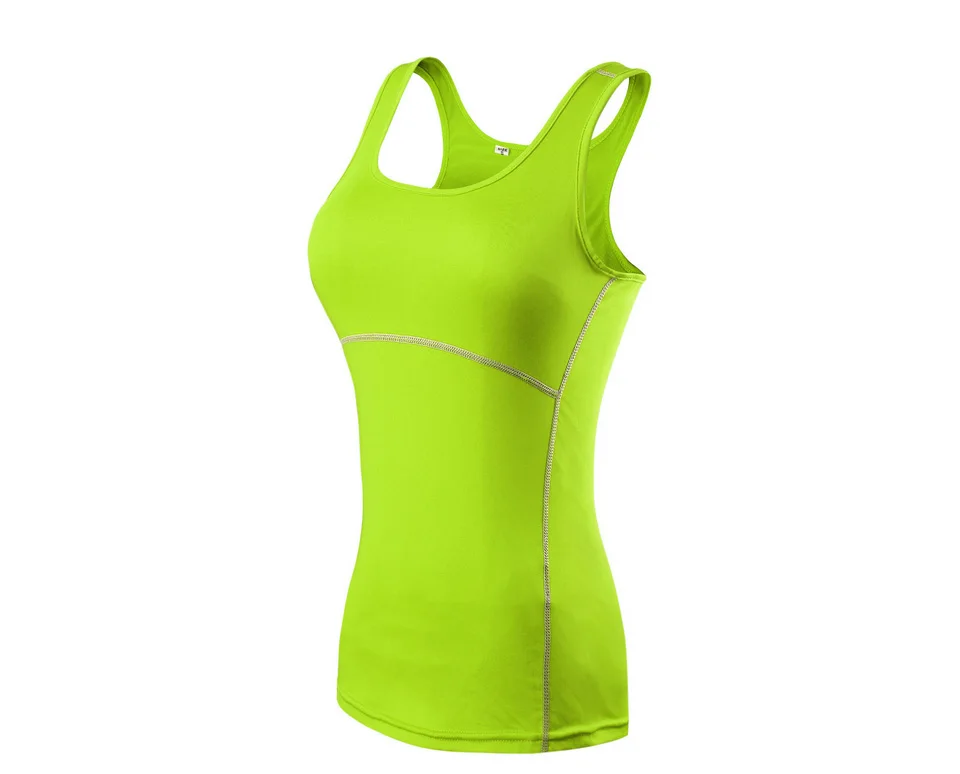 Yoga Shirt Sport Running  Quick Dry Vest High elasticity Tight fitting fitness Women GYM Clothing bodybuilding T shirt