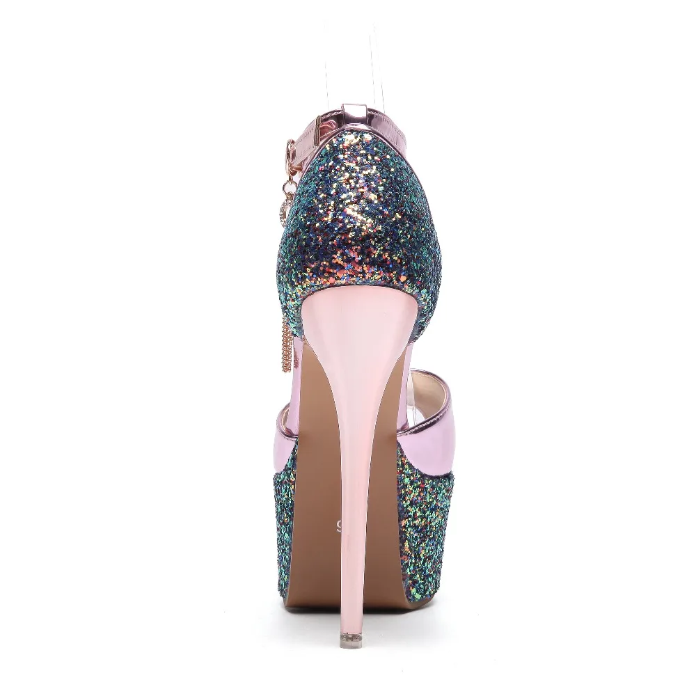 Alionashoo/Босоножки на платформе с открытым носком; Модные женские летние туфли на высоком каблуке; новые женские свадебные туфли-лодочки; большие размеры 34-48