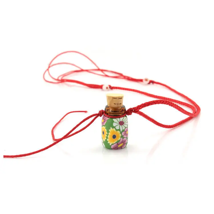 

Buy two get one free Essential oil diffuser Spherical Aroma bottle Polymer clay perfume bottle Jar of Heart bohemian style