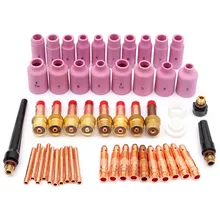 51 шт./компл. долговечные Запчасти для сварочной горелки для дуговой сварки Расходные материалы посадка WP 17 18 26 серии газовой линзы сопла аксессуары для сварки и резки