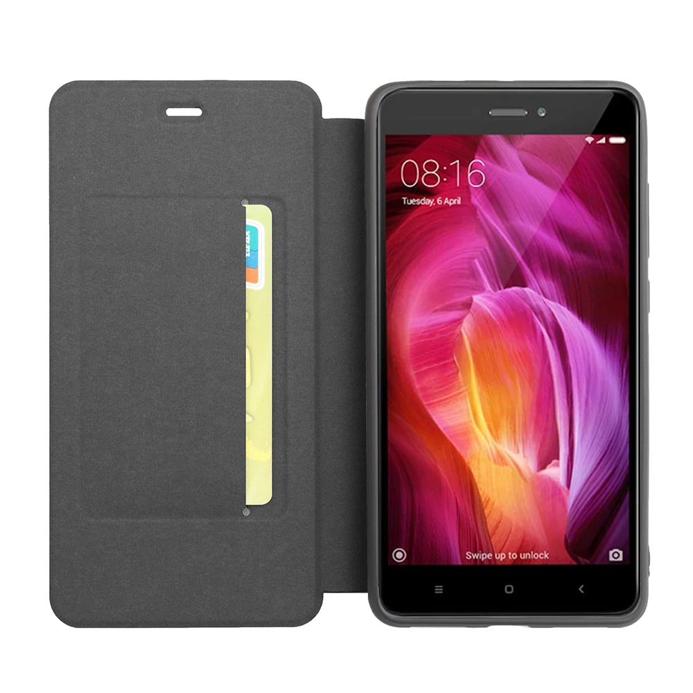 Роскошный кожаный флип чехол для Xiaomi Redmi Note 4 X бумажник 4X телефона Xiomi note