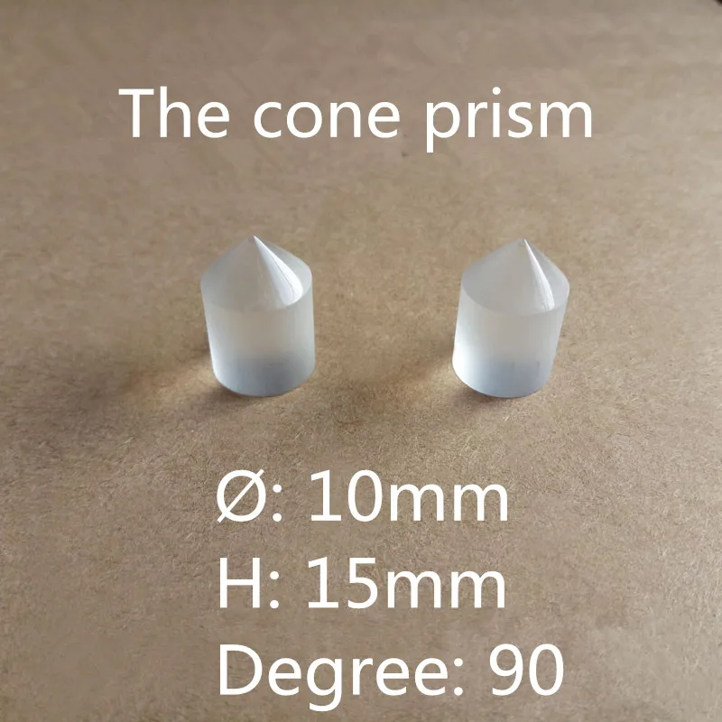 

1 piece diameter 10mm height 15mm K9 cone Prism Lens For Physical Experiments