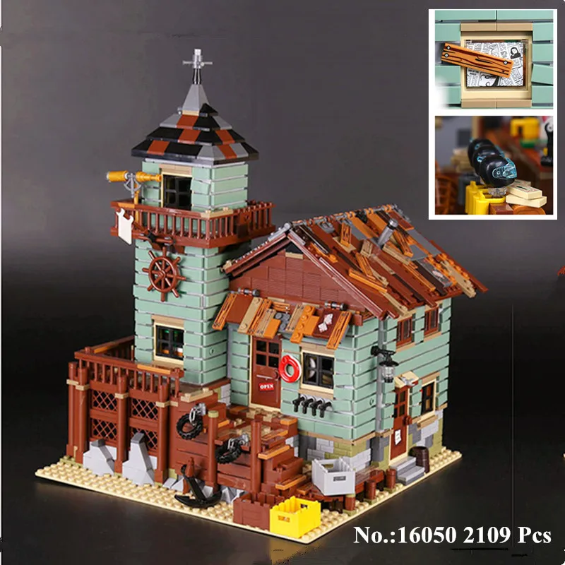 

IN STOCK H&HXY 16050 2109Pcs MOC Series The Old Finishing Store Children Educational Building LEPIN Blocks Bricks Toys Model