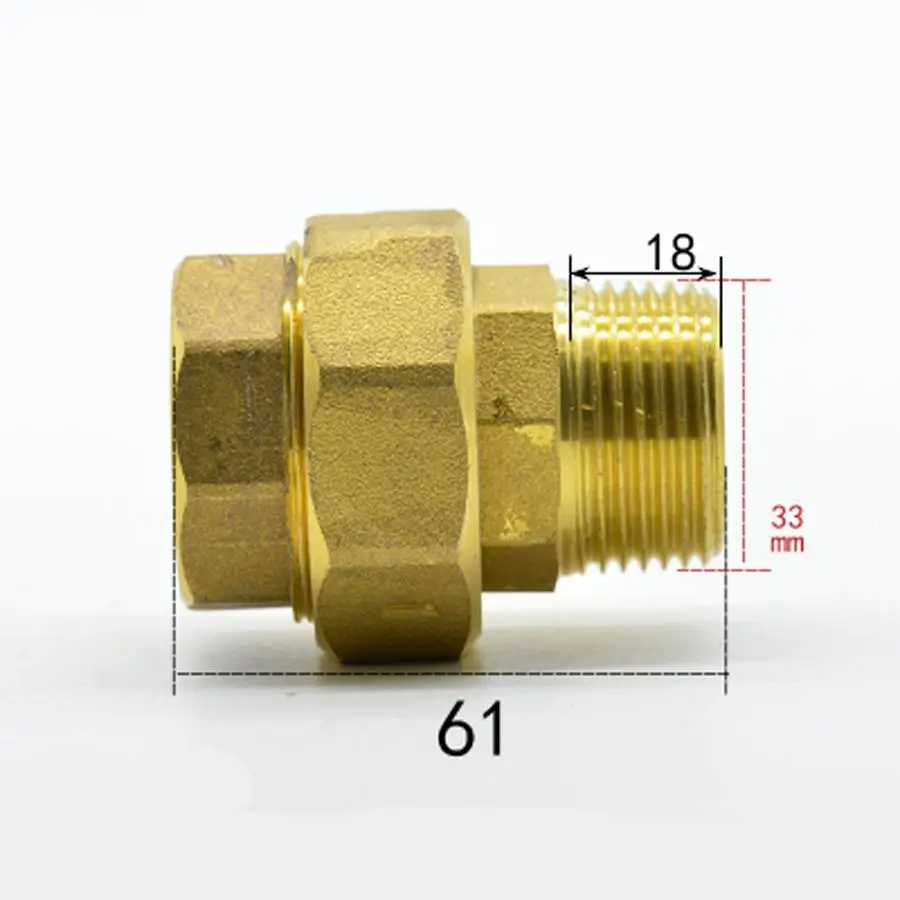 Bspp Fêmea para Macho Latão União Soquete Acoplador Conector do Adaptador de Água a Gás de Petróleo Dn25 g
