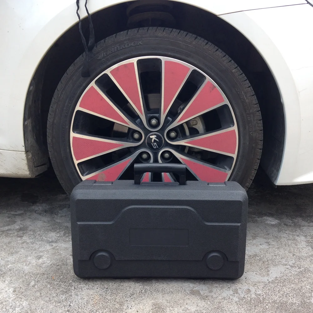 Goede Groothandel Goede Kwaliteit Opblaasbare Pomp met Band Reparatie Tool Auto Luchtcompressor 12 V met Toolbox Twin Cilinder Metalen Pomp