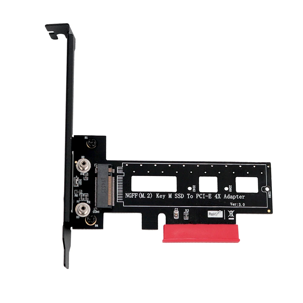 Адаптер переходника PCI Express 3 0x4 на M.2 NVMe SSD NGFF Pcie M2 поддержка 2242 2260 2280