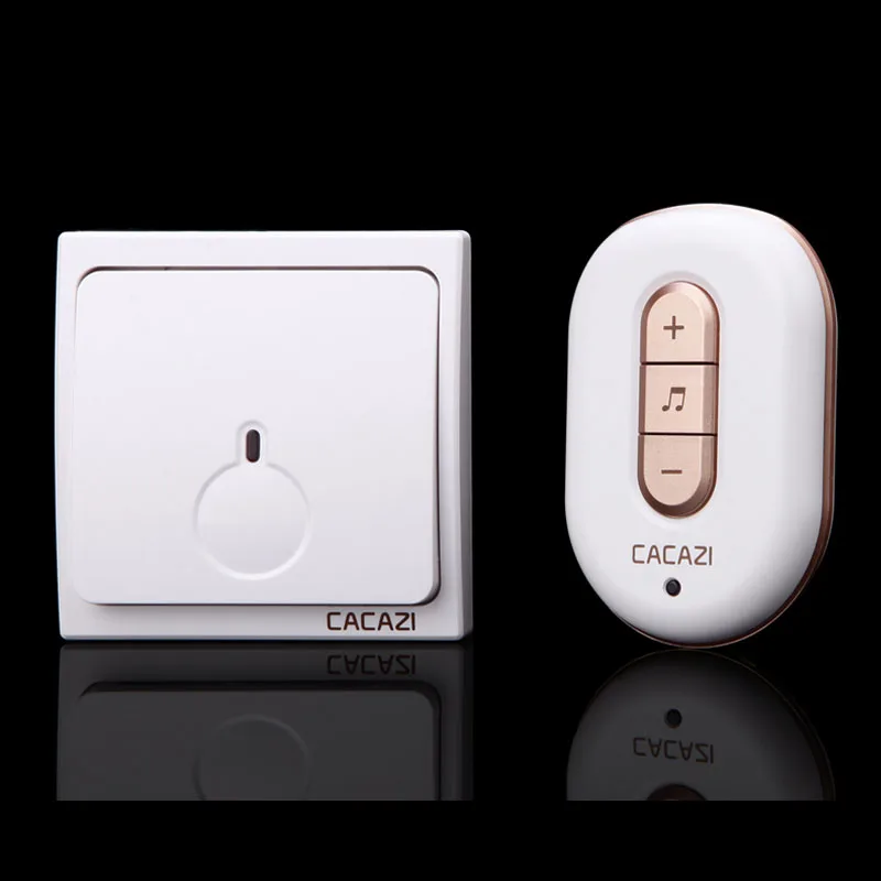 

Free shipping! 1 transmitter + 1Receiver New Wireless Doorbell With Remote Control Musical 48Tunes Digtal doorchime D9918 -1+1