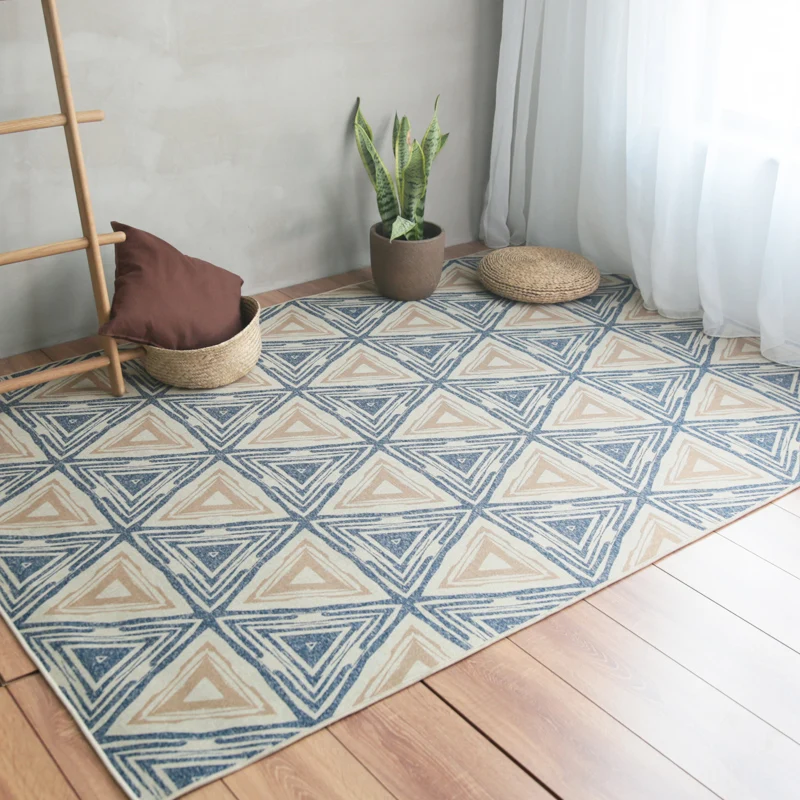 

Nordic Carpet Living Room Ins Style Geometry Sofa Tea Table Mat Simple Bedroom Room Bedside Rug Children Play Mat Office Deco.