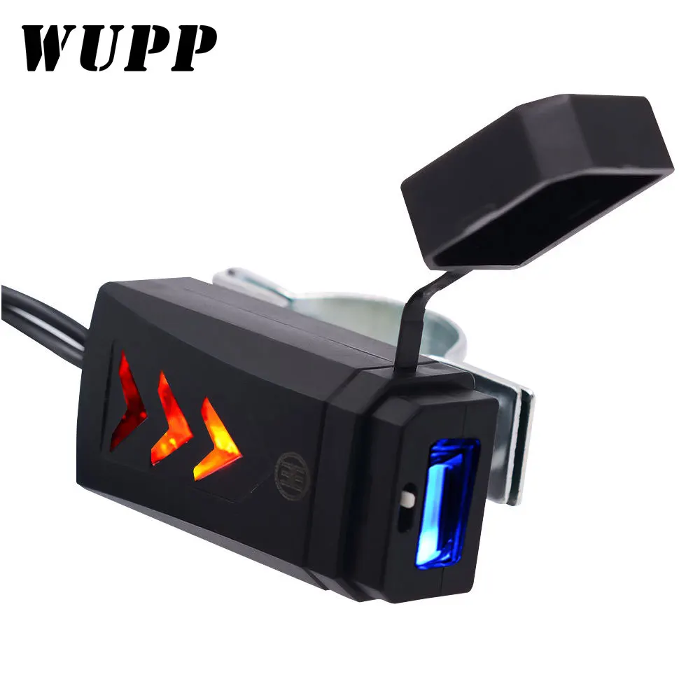 WUPP 5 в 2.1A водонепроницаемый USB зарядное устройство гнездо адаптера Питание DC 12-24 В мотоцикл электронный аксессуар для телефона порт разъем