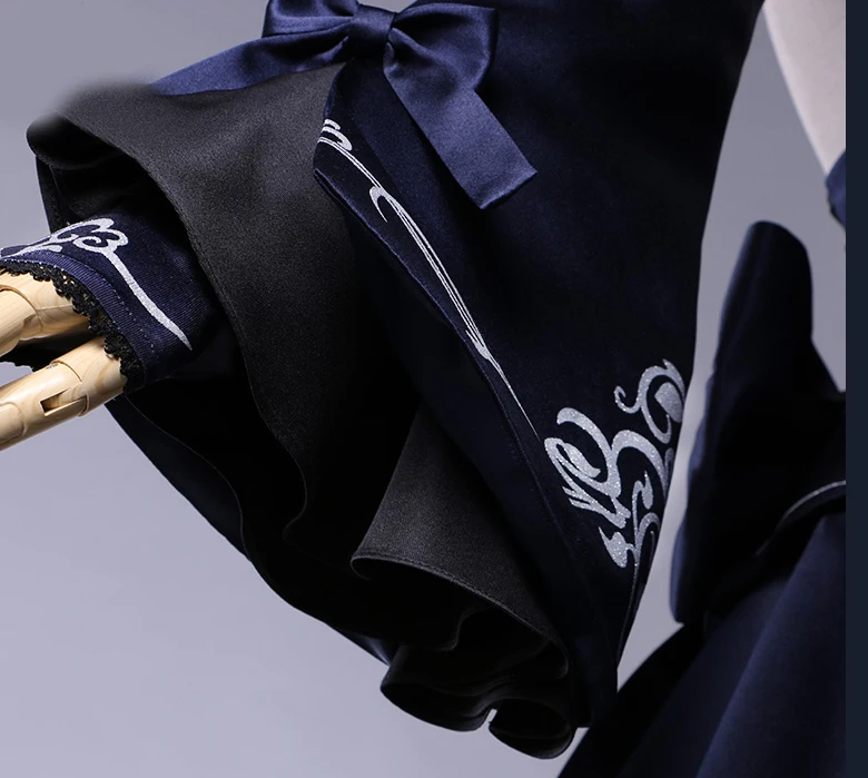 Anime cosplay Customized available Saber Costume Artoria Pendragon Anime Fate Stay Night UBW Fate Zero Sword Cosplay Black Dress (35)