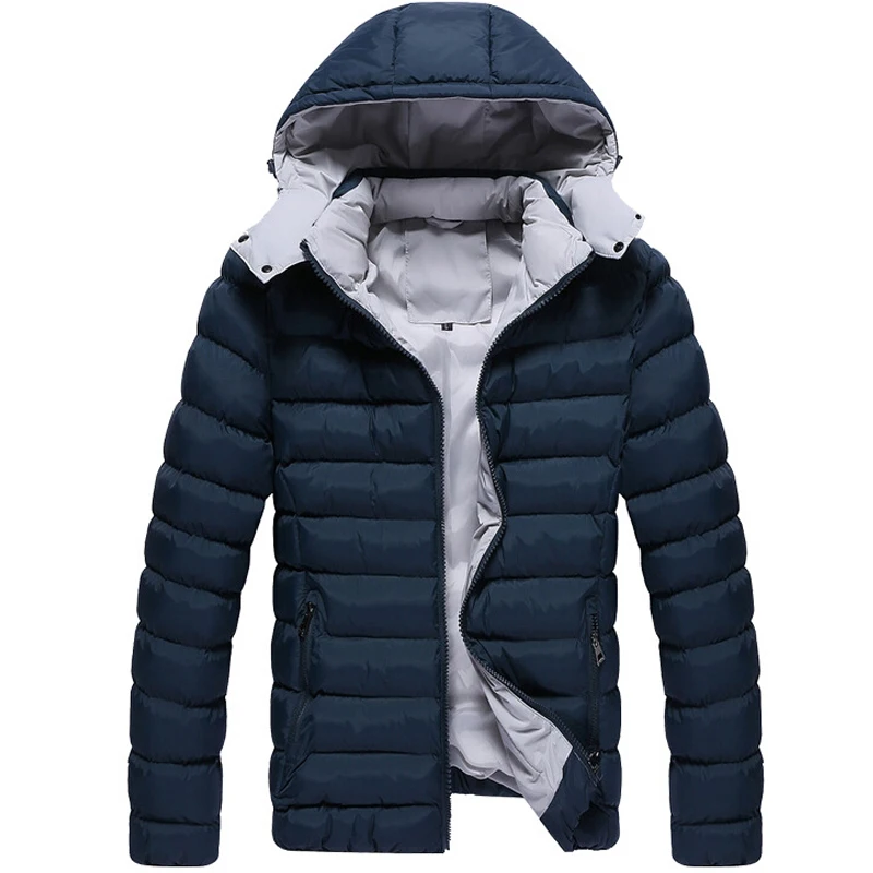

Thick Warm Men Winter Coat New Fashion Jacket Polyester Coat Men Parka Overcoat Wear High Quality Plus Size 3XL