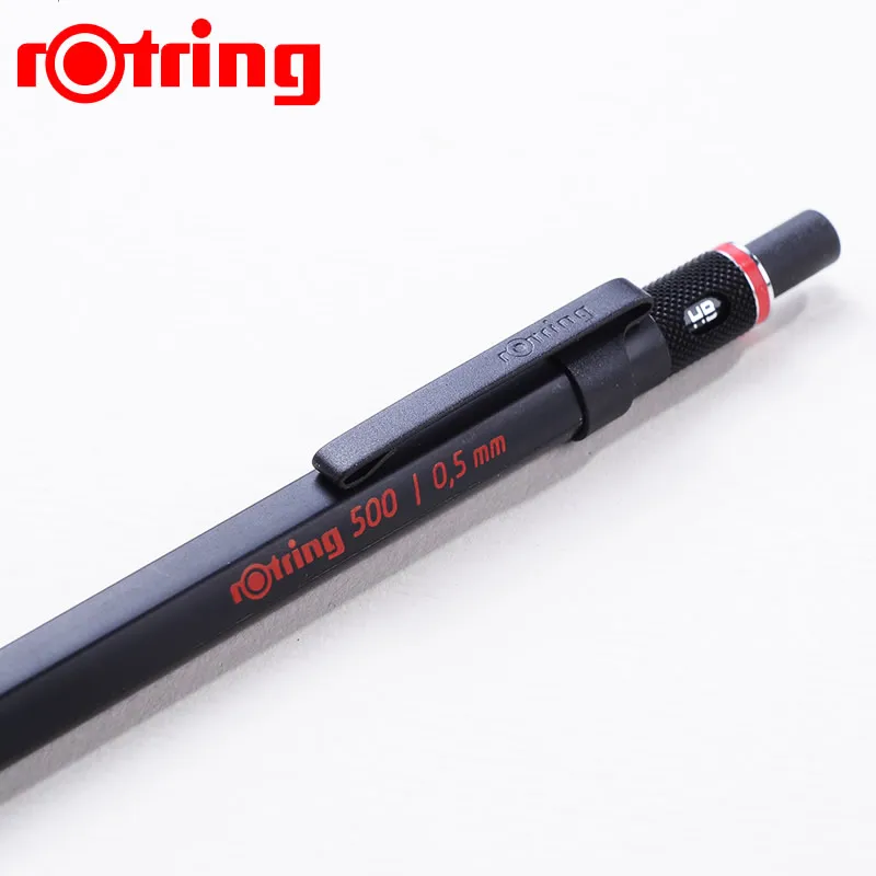 Rotring 500 0,5/0,7 мм механический карандаш высокое качество пластиковый держатель для ручки металлический накатки сцепление автоматического карандаша ручка для рисования