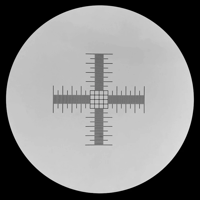 926 0.01mm Microscope Slides Reticle Calibrating Slide Ruler Cross Microscope Calibration Ruler Stage Micrometer 3