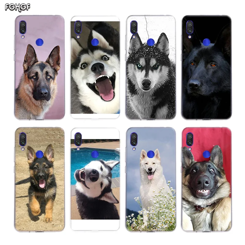 

German Shepherd Dog Silicone Case For Xiaomi Redmi Note 7 6 Pro 5 4 4X K20 7A Y3 S2 5A 6A Xiomi Pocophone F1 9T 9 SE 8 A2 lite