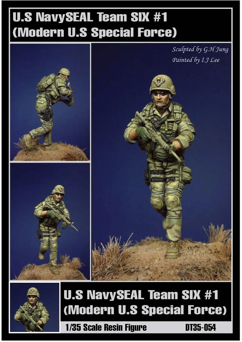 

1/35 scale miniatures modern special force seal team Resin Model Kit figure Free Shipping