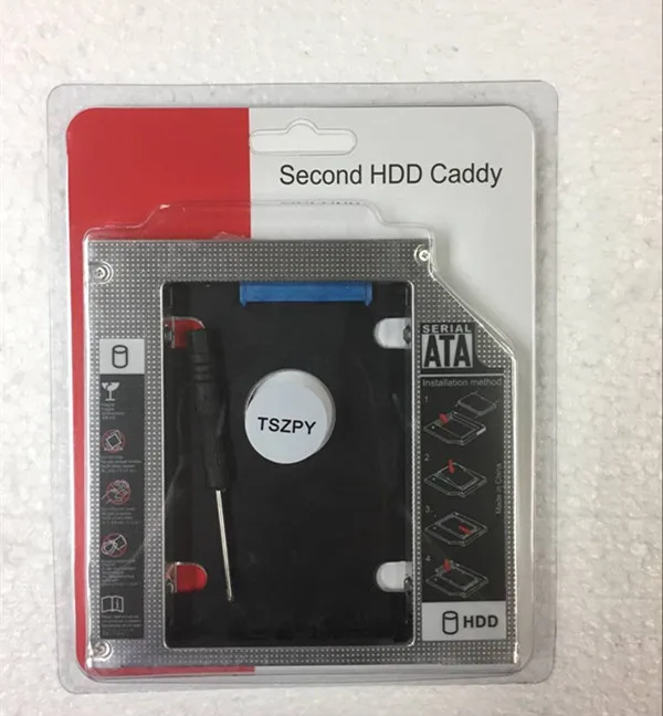

12.7mm 2nd Hard Drive HDD SSD Caddy Adapter for Sony Vaio VPCF11M1e VPCF12M1E VPCF11s1e