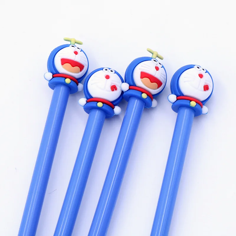 Оптовая продажа 50 шт. милые аниме гелевые чернильные ручки Kawaii Doraemon ручки для школы Студенческие офисные принадлежности для письма