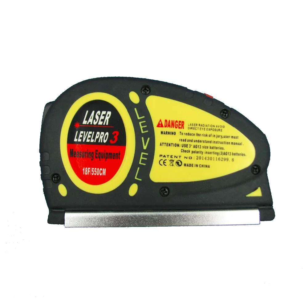 18F/550CM Laser Ruler Laser Level Yellow Optical Instruments Measuring
