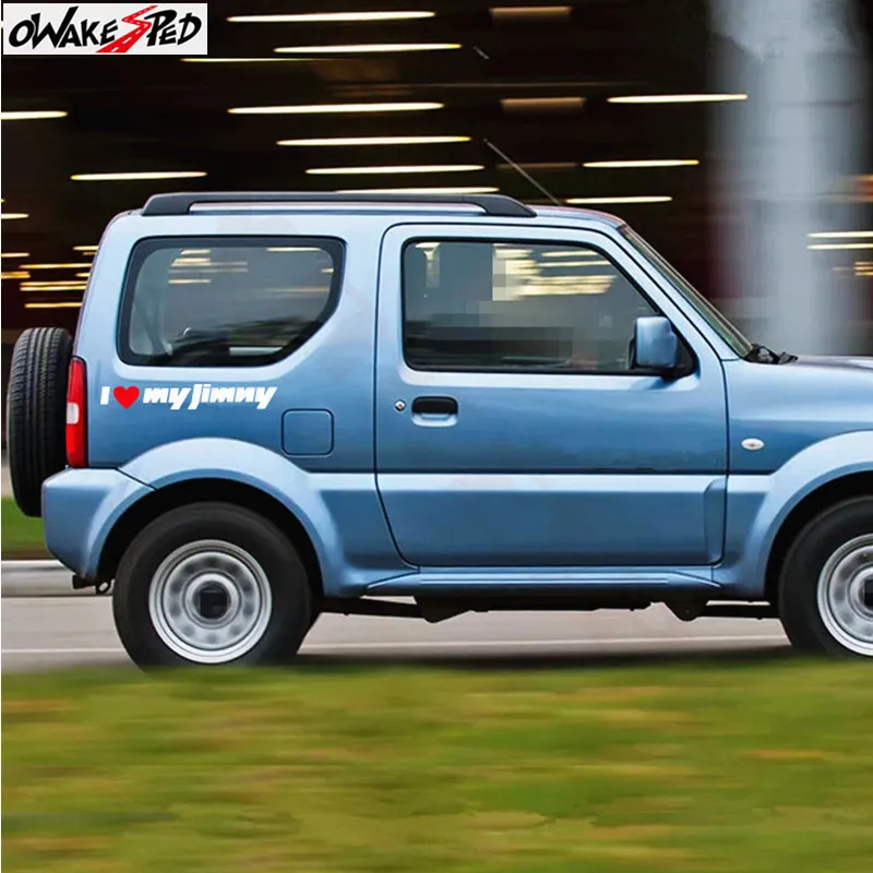 2 шт. I love my Jimny наклейки для Suzuki забавные виниловые на дверь автомобиля боковые