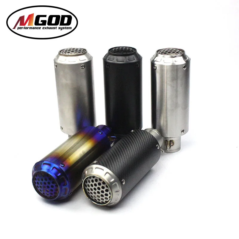 

Inlet 51MM universal motorcycle Exhaust Pipe Muffler Stainless steel SC Project Carbon Fiber Exhaust for suzuki grs 600 750