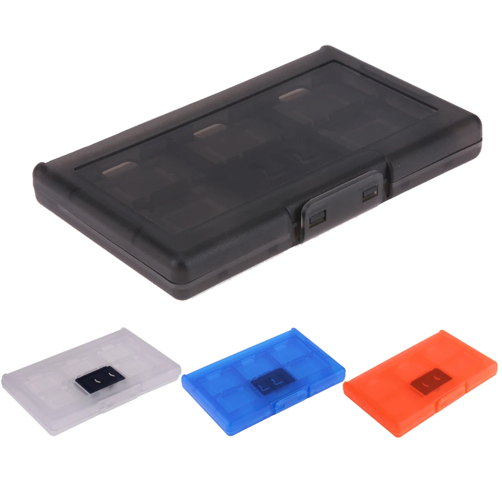

1PC 12 Slot Memory Card Holder Case Box for Game Card Anti Dust Anti Scratch Protective Case Holders for Nintendo Switch