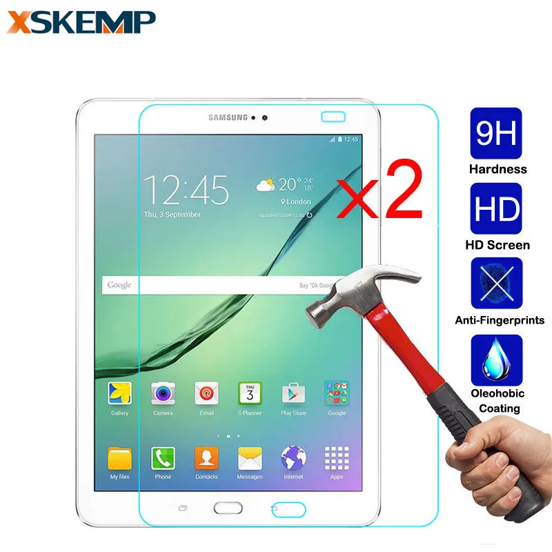

2Pcs/Lot 2.5D Arc Edge Front Tempered Glass Protector For Samsung GALAXY Tab A 10.1 P580 N TabPro S W700 N 11.6 Tab S3 8.0 9.7