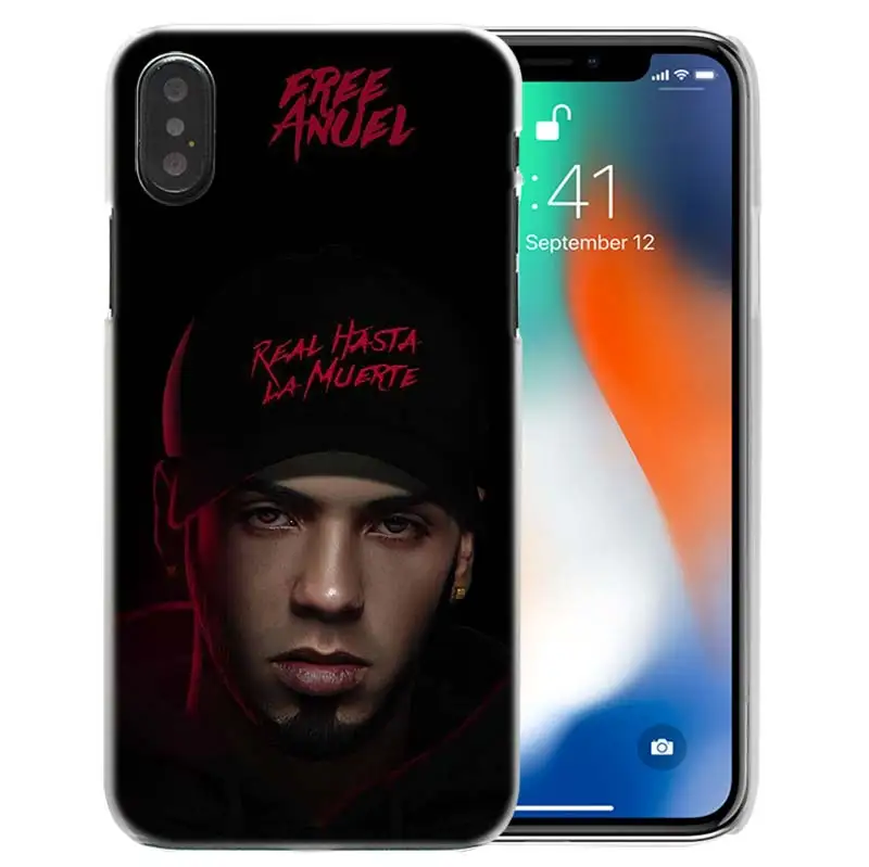 Чехол Singer для iPhone XS Max XR X 10 7 7S 8 6 6S Plus 5s SE 5 4s 4 5C Жесткий прозрачный пластиковый ПК Coque Cover Shell Anuel Aa Ozuna 11 - Цвет: 03