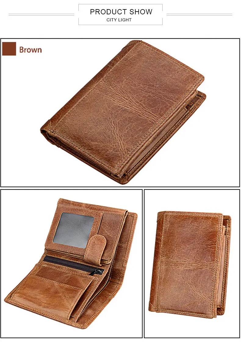 Мужской кошелек, мягкий кошелек из натуральной кожи, большой вместительный кошелек, винтажный карман для монет, RFID, держатель для карт, вертикальный кошелек