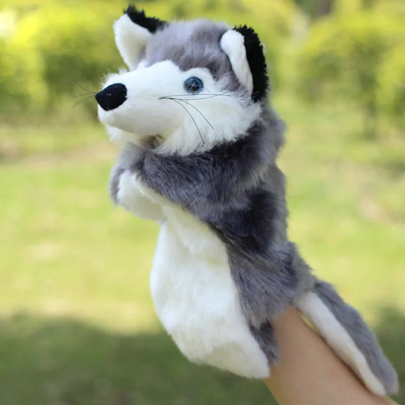 Big Size Fox Hand Puppets Plush Toys Baby Children Cartoon Story Learning Puppets Dolls Marionetes Fantoche 1pc (6)