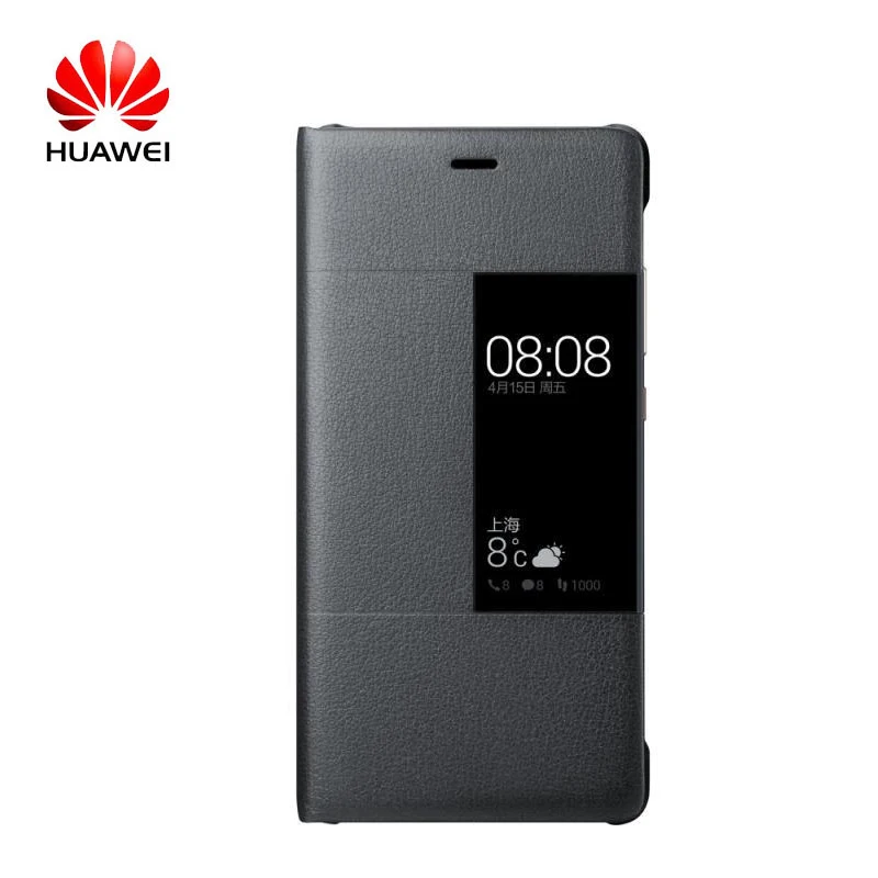 imágenes para 100% Original Huawei Caso Elegante de la Cubierta de Ventana de Visualización de Cuero para Huawei p9 p9 hoesjes sostenedor Universal del teléfono de Protección Completa imágenes para 100% Original Huawei Caso Elegante de la Cubierta de Ventana de Visualización de Cuero para Huawei p9 p9 hoesjes sostenedor Universal del teléfono de Protección Completa