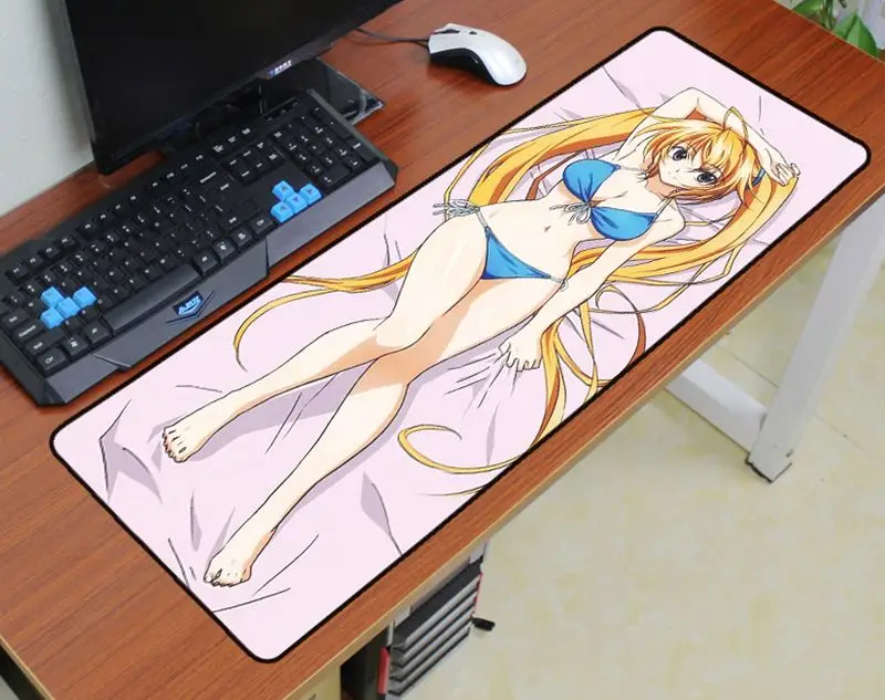 Школьный коврик для мыши dxd 90x30 см нетбука компьютерный мультяшный игровой
