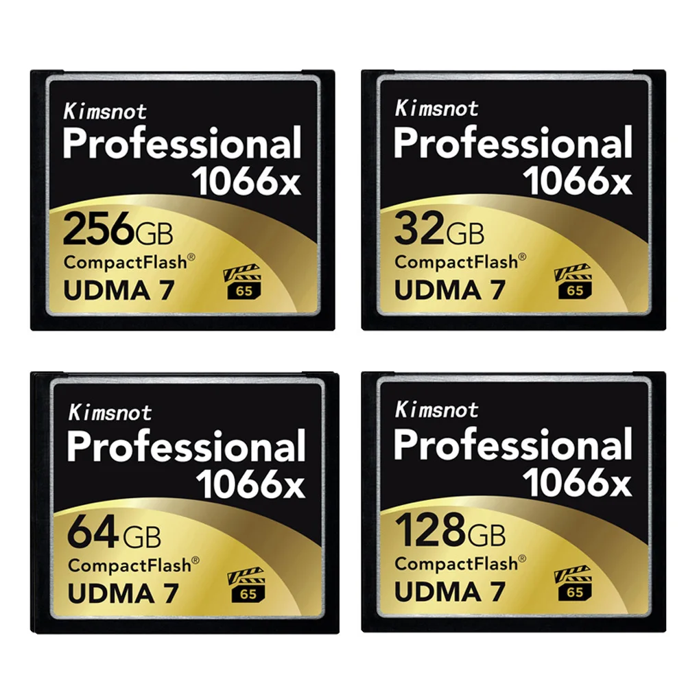 Kimsnot 전문 CF 카드 메모리 카드, 컴팩트 플래시 카드, 고속 160 mb/s, 64GB, 128GB, 32GB, 256GB, 1066x UDMA7