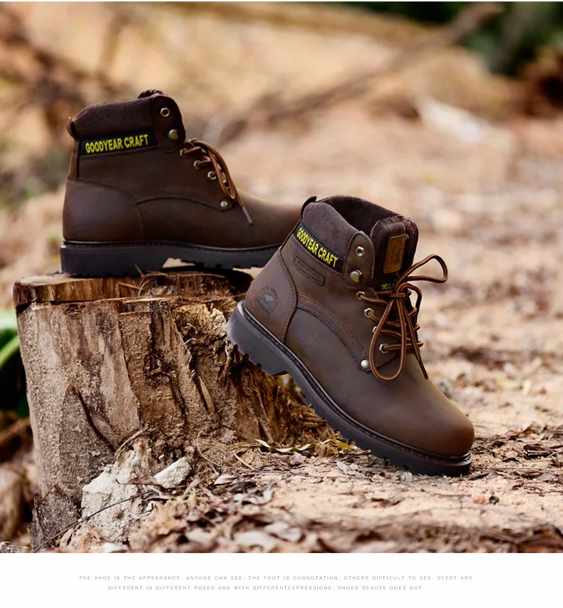 Новые мужские ботинки из натуральной кожи высококачественные модные кожаные ботинки в стиле ретро erkek bot
