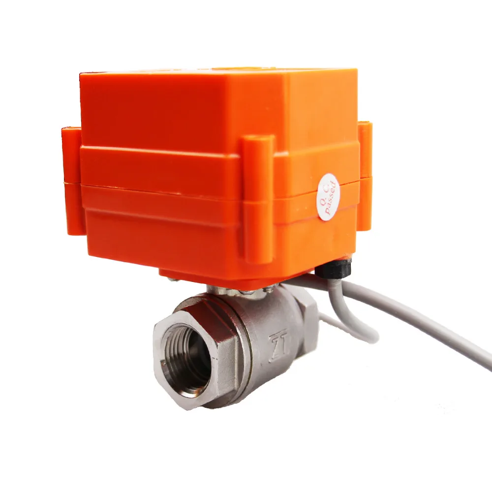 HSH-Flo " DN25 12VDC SS304 моторизованный шаровой клапан, частично открытого типа Электрический шаровой кран