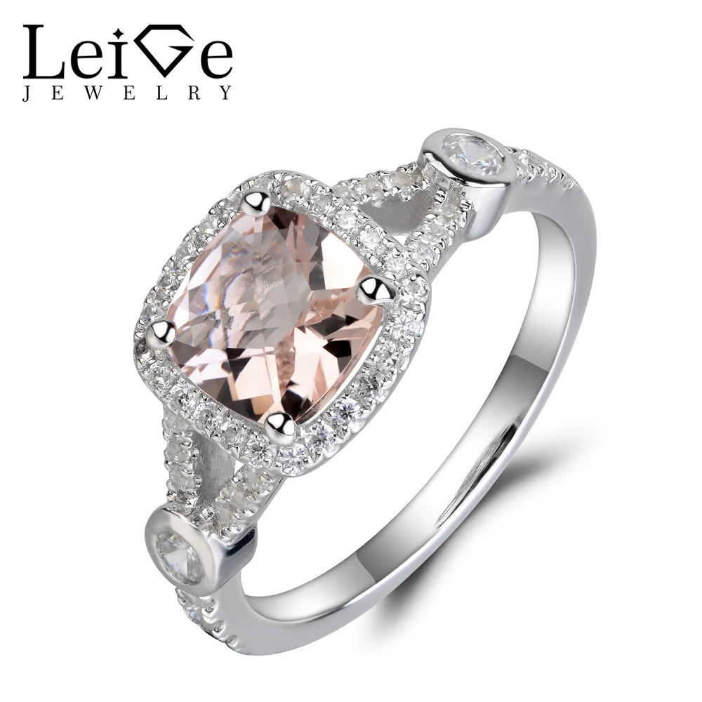Украшения leige натуральный морганит Обручение кольцо розовые стразы обещание кольцо из стерлингового серебра 925 Подушка по индивидуальному ... Украшения leige натуральный морганит Обручение кольцо розовые стразы обещание кольцо из стерлингового серебра 925 Подушка по индивидуальному ...