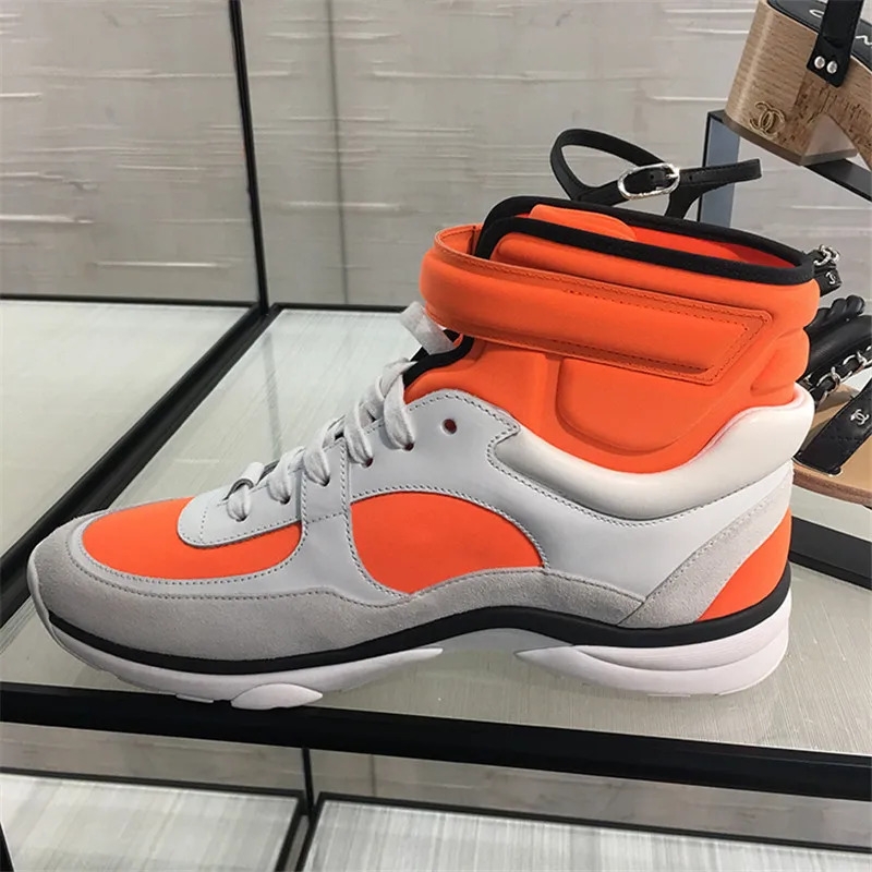 

2019 New Color Brand Shoes Original Fashion Logo Sneakers Men Womens Leather Flats Luxury Designer Runner Trainers sport Casual