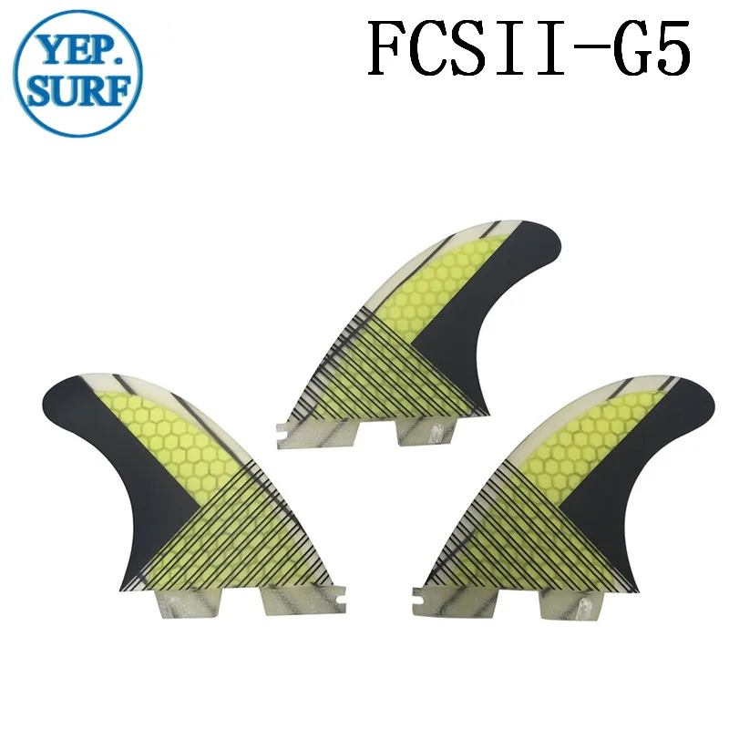 FCS II плавники из стекловолокна соты FCS2 плавники G5 Киль плавник в серфинге 2 цвета