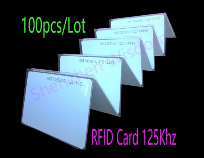 100pcs/Lot RFID 125Khz Card EM4100 TK4100 RFID Card Proximity Smart Card ID PVC Card For Access Control Time Attendance 100pcs/Lot RFID 125Khz Card EM4100 TK4100 RFID Card Proximity Smart Card ID PVC Card For Access Control Time Attendance