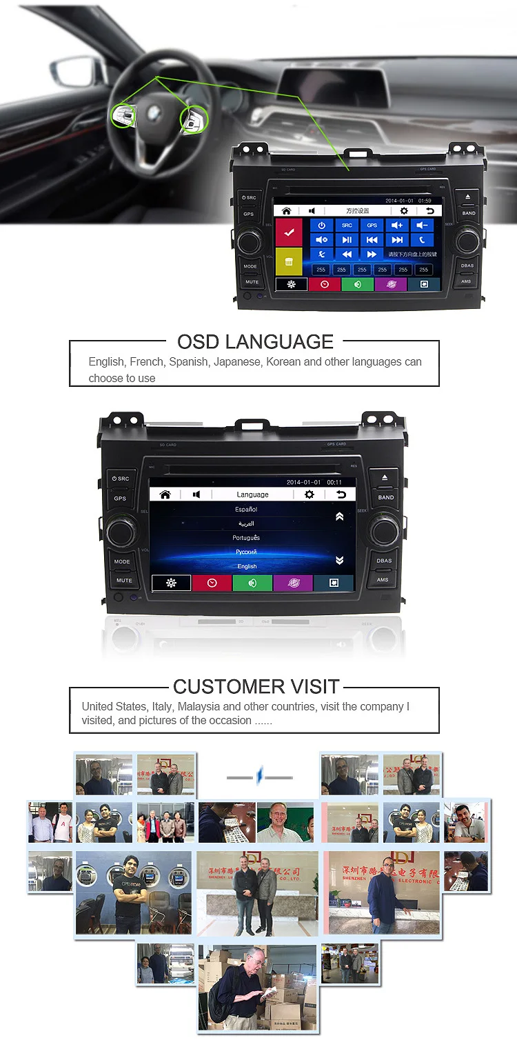 Top LJDA 2 Din Car DVD Player For Toyota Prado 2002-2009 Land Cruiser 120 Capacitive GPS Navigation Car Multimedia Auto Audio Radio 4 Top LJDA 2 Din Car DVD Player For Toyota Prado 2002-2009 Land Cruiser 120 Capacitive GPS Navigation Car Multimedia Auto Audio Radio 4