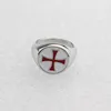 New Red Enamel Ring Gamer Knights Templar Party Ring Fashion Jewelry Stainless Steel Cross Custom Assassins Ring Men Gift ► Photo 2/5