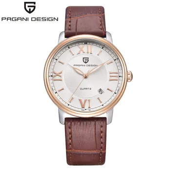 

PAGANI DESIGN Fashion Casual Women Quartz Watch Automatic Date Pink Elegant Case Leather Waterproof Lady Watch Relogio Feminino