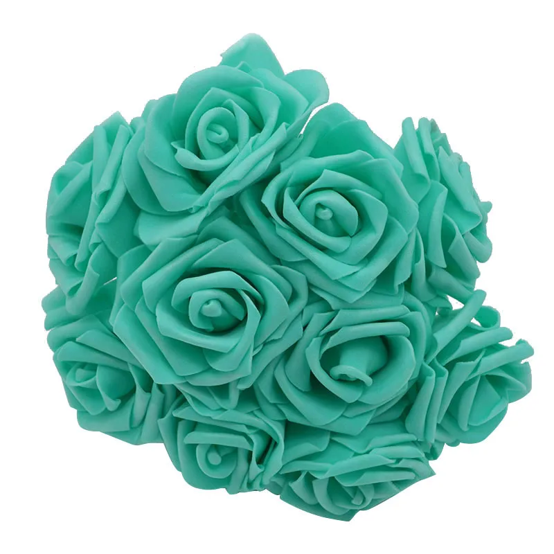 5 шт./лот 8 см ПЭ Пена Искусственные розы Букет невесты Свадебный домашний декор роза DIY принадлежности для скрапбукинга 75Z - Цвет: F13