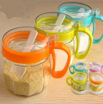 

3pcs/lot Hot Sale Glass Pepper Bottle Health No Harm Thick Glass Caster Free Shipping