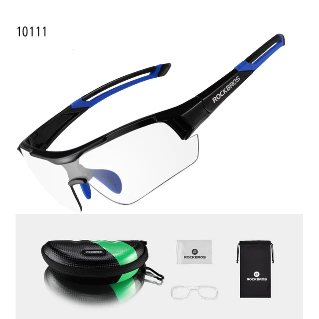 ROCKBROS фотохромные очки для велоспорта, пешего туризма, очки UV400, спортивные солнцезащитные очки для мужчин и женщин, MTB очки, велосипедные очки, 2 стиля - Цвет: 10111